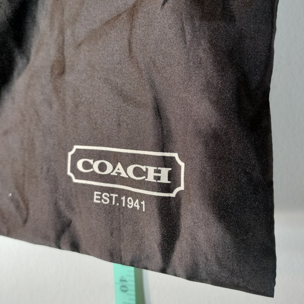 Coach Drawstring Dust Bag: Dark Brown Satin (Handbag Storage)